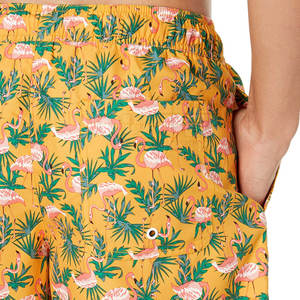 Short de bain en coton pour hommes de style High Street motif solide de couleur personnalisée écologique avec logo avant quantité minimale de commande bas pour la course à pied - Product Image 5