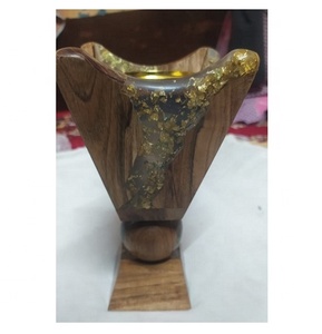 2025 nouveau bois résine époxy Bakhoor brûleur encens Madhkan brûleur arabe Oud brûleur pour parfum de maison pour le Ramadan - Product Image 1
