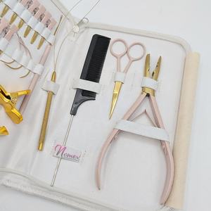 Nouveauté : Kit d'outils de pose d'extensions capillaires en acier inoxydable – Couleurs et logos personnalisés disponibles (OEM) – Qualité supérieure - Product Image 6