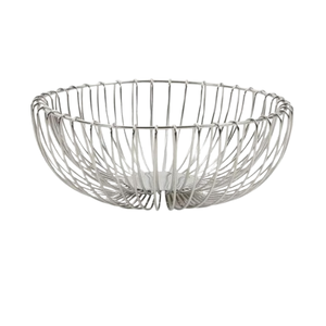 Forme arrondie en acier inoxydable or métal corbeille à pain comptoir cuisine table stockage servant pour pain frais - Product Image 3