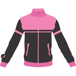 Kapa Trendy Track Jacket Oversized Fit Chenille Letras griegas Bordado Sublimación Imprimir Colorblock Sorority Gear - Product Image 6