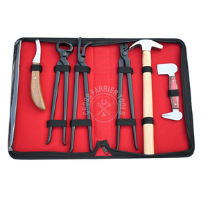 Kit de soin des sabots équestres, outils de maréchal-ferrant de qualité supérieure, pince à ongles en acier inoxydable, marteau à chevalet et couteau à sabots de cheval - Product Image 5