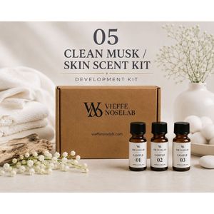 Kit de Desarrollo de Fragancias Clean Musk & Skin, Kit de Muestras de Aceites Perfumados, Musk Blanco, Desarrollo de Marca Privada - Product Image 1