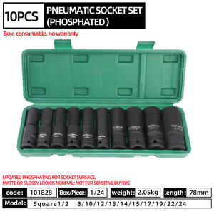 拡張空気圧/電気ソケットレンチセット20ピース六角ドライブ1/2インチOEMカスタマイズ可能DIYグレード自動車修理ツール - Product Image 6