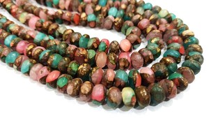 Cuentas Redondas Lisas de Piedra Lunar de Mohave Natural de 8 mm, se Venden por Hebra de 8 Pulgadas de Largo, Joya Eminent de Alta Calidad - Product Image 2