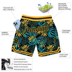 Vente en gros de shorts de basket-ball personnalisés OEM à sublimation pour jeunes vêtements de sport décontractés à la mode - Product Image 5