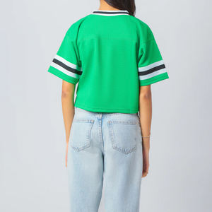 เสื้อฟุตบอลแนวสตรีทใส่ได้ทั้งชายและหญิงเสื้อแฟชั่นอเมริกันฟุตบอลเสื้อเจอร์ซีย์ว่างเปล่าออกแบบได้ตามต้องการ - Product Image 2