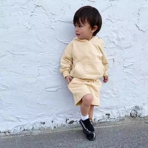 Ensemble de survêtement pour enfants en coton uni brodé personnalisé, vêtements d'hiver pour enfants, ensemble de survêtement pour filles, ensemble de survêtement pour enfants - Product Image 4