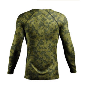 In Solid Colors Comfortable New Premium Product Customized Logo <b>Men</b> Fitness Sublimation Quick-Dry Adult Sports Rash Guard Top - Product Image 2