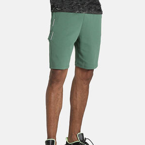 Short de survêtement en coton brodé avec logo personnalisé Short de survêtement délavé au soleil Short de lavage à bords coupés pour hommes - Product Image 4