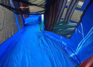 Gran Castillo Inflable Blanco de PVC Barato para Niños con Tobogán, Piscina y Piscina de Pelotas - Product Image 4