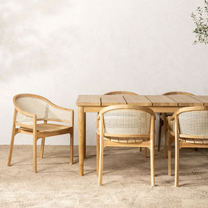 Ensemble de Table à manger en plein air, repas par tous les temps, bois de haute qualité-stévie - Product Image 1