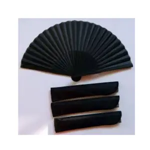 Abanico manual de papel/bambú con logotipo impreso personalizado al por mayor - Product Image 1