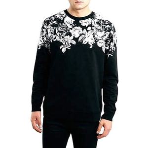 Vêtements personnalisés de haute qualité pour hommes, sweats à col rond épais 100% coton avec motif imprimé pour l'automne - Product Image 1
