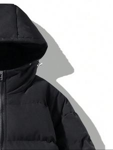 Men's Women's <b>Hooded</b> Puffer Varsity Bomber <b>Jackets</b> Regular Fit Wool/Viscose <b>Shell</b> Waterproof Breathable Reversible Plus Winter - Product Image 3