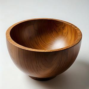 Bol en bois d'acacia biodégradable et écologique fait à la main pour l'Aïd Ramadan, spécial chocolat - Product Image 3