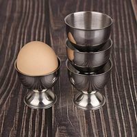 Bandeja Porta Huevos Multiusos Portátil de Acero Inoxidable Plateado de Alta Calidad 2025, Apta para Huevos Cocidos Blandos o Duros, Apta para Lavavajillas