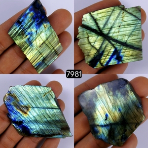 Venta al por mayor de labradorita natural, rebanada de losa, piedra curativa, labradorita, piedra preciosa áspera para decorar - Product Image 4