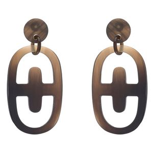 Pendientes de cuerno artesanales para mujer - Product Image 1