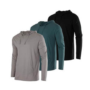 Sweats à capuche pour hommes de haute qualité et bon marché en gros avec logo personnalisé avec ficelle surdimensionnée avec sweats à capuche de poche - Product Image 4