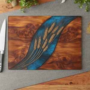 Planche à découper et plateau de service en bois Forme rectangulaire durable 12mm d'épaisseur - Product Image 4