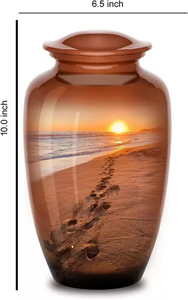 โกศโลหะเคลือบที่ระลึกสำหรับงานศพทำจากอะลูมิเนียมดีไซน์ให้ดูสวยงาม - Product Image 2