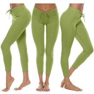 2025 Primavera Verano otoño moda mujer mallas delgadas pantalones de fibra de bambú de alta elasticidad de talla grande 7XL con logotipo en la cintura - Product Image 6