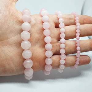 Pulsera de cuentas de cuarzo rosa, 8mm, pulseras de piedras preciosas rosas naturales para la manifestación, pulsera de cristal genuino para el amor - Product Image 2