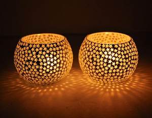 Candelabro Decorativo de Hierro Dorado al por Mayor, Portavelas Votivo de 20 Copas, Candelabro Geométrico Escalonado para Centro de Mesa de Boda o Navidad - Product Image 6