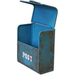 Mail Box With Black Powder Coated and Post Logo Envelope Holder and News <b>Paper</b> Box for Post Office Use - Product Image 5