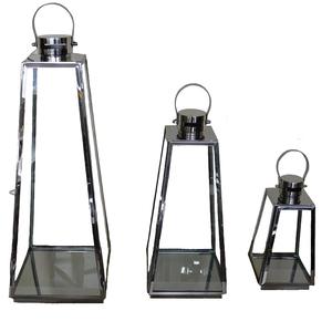 Home Hotel Restaurant Handcrafted Decorative New Style Candle Iron <b>Lantern</b> Clear <b>Glass</b> <b>Lantern</b> Use Item - Product Image 5