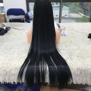 Venta al por mayor de pelucas de cabello humano HD de encaje frontal negro natural recto para las mujeres negras de pelo vietnamita - Product Image 5