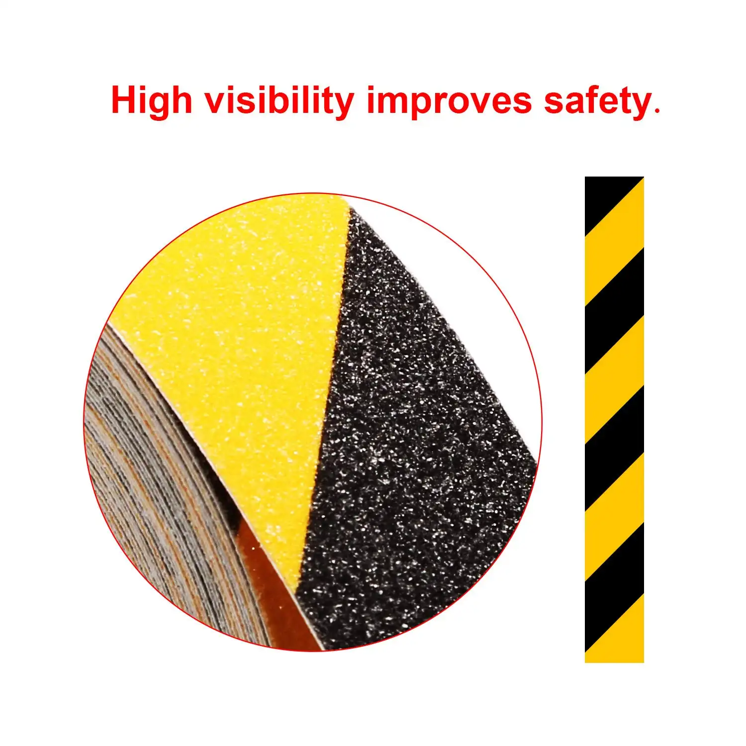 Anti Slip Safety Grip Tape Non Skid Tread for Stairs  Steps  Floors  Caution Dangerous Zones  Indoor and Outdoor Use