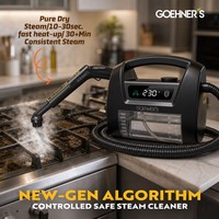 Nettoyeur Vapeur Portable Professionnel pour Cuisine de Restaurant, 1800W, Vapeur Sèche 230°F, Nettoyage de Surfaces Commerciales, Réservoir 1600ML, Autonomie 30min
