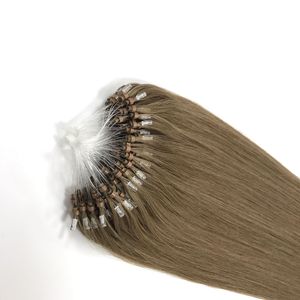 La meilleure qualité prix de gros pré-collage Microlop cheveux raides blonds couleur Extensions de cheveux cuticule aligné - Product Image 5