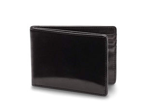 Petit portefeuille pour homme en cuir véritable, pliable, court, tendance, protection RFID, doublure en polyester, design ouvert durable - Product Image 3