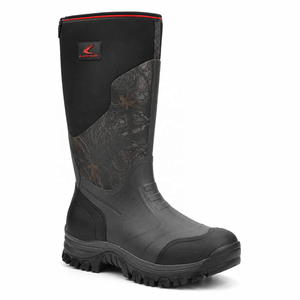 Bottes de chasse personnalisées pour hommes, camouflage, PVC imperméable, respirantes, confortables, semelle extérieure en caoutchouc antidérapante, bout fermé, toutes saisons, extérieur - Product Image 4