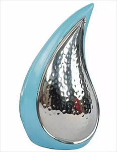 Urnas en forma de lágrima con diseño de acabado, urnas de cremación de corazón con diseño de Metal de latón pintado y de alta calidad - Product Image 5