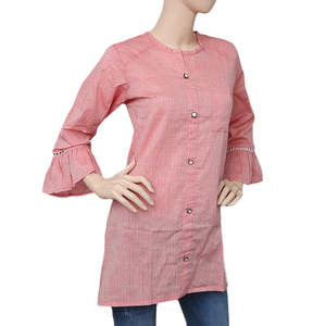 Camisa Casual Estampada para Mujer - Rosa - Product Image 1