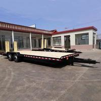 TRAILER FLATBED 18 kaki x 7 kaki 3500kg TIGA AS RODA DENGAN RAIL SAMPING YANG DAPAT DILEPAS 5,5m x 2,2m untuk pengangkutan mesin.