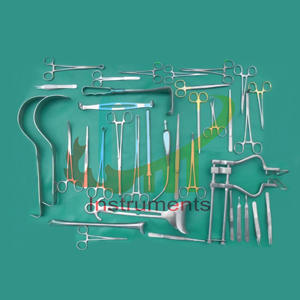 Juego básico de instrumentos de laparotomía, juego de instrumentos quirúrgicos médicos quirúrgicos de acero inoxidable, 108 Uds., Kit de Cirugía de laparotomía | OldMed - Product Image 3