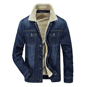 Veste en jean pour homme, col montant, chaude, printemps, jean décontracté, dernier modèle, vêtements d'extérieur, logo personnalisé, fabrication en usine - Product Image 2