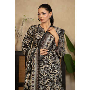 ชุดสูทผ้าฝ้ายลินินพิมพ์ลาย 3 ชิ้นสำหรับผู้หญิง พร้อมผ้าคลุมไหล่ รุ่น WNS-52053 - Product Image 3