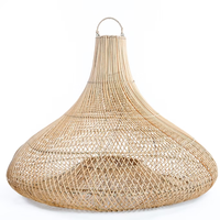 Nouveauté : Abat-jour de plafond en rotin naturel de haute qualité, artisanal et luxueux, accessoires d'éclairage en provenance du Vietnam