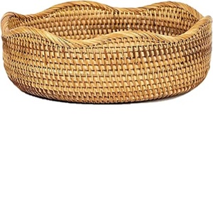 Juego de 3 cesta de ratán para frutas, cesta de exhibición de frutas para almacenamiento de cocina - Product Image 6