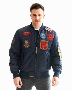 Bomber Jacket Factory Custom made Precio al por mayor Hombres Bomber Jacket Para la venta en grandes cantidades chaqueta bomber - Product Image 1