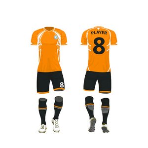 Kit de fútbol personalizado Kit de fútbol de sublimación completa Hombres y mujeres Tela ligera suave Cómodo Jersey de fútbol 100% poliéster - Product Image 1