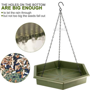 Vente en gros personnalisé Mangeoire à <span class=keywords><strong>oiseaux</strong></span> suspendue en plastique pour jardin extérieur sauvage Bain d'<span class=keywords><strong>oiseaux</strong></span> suspendu et décoration de jardin et de cour pour la maison <span class=keywords><strong>Oiseaux</strong></span> - Product Image 5