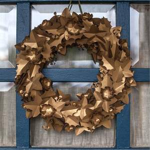 Rustic Metal <b>Wire</b> <b>Wreath</b> with Verdigris Finish Handmade Artificial Flower Wall Art for Seasonal Outdoor Garden Indoor Home Decor - Product Image 3