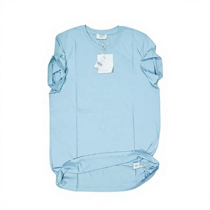 เสื้อยืดคอกลมแขนสั้นทรงปกติสำหรับผู้ชาย สีพื้น ผ้าฝ้ายเจอร์ซีย์ สไตล์ลำลอง - Product Image 3